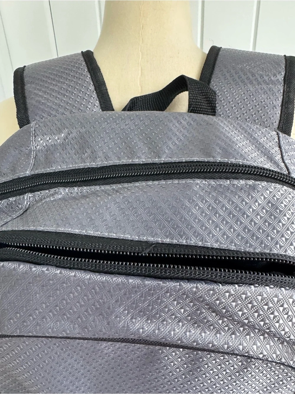 Puma Gray and Black Backpack with Tennis Championship Patch O/S